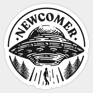 UFO New Comer Sticker